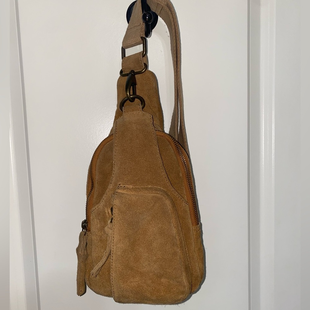 Free People Cross Body Bag Color Brown